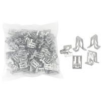 100Pieces Car Fasteners Universal Car Dashboard DVD CD Panel Interior Trim Plate Fixed Iron Clip Buckle Auto Accessories