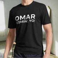 New Shirt Omar Comin Yo Wire Funny Meme Active Logo T-Shirt Funny Size S to 5XL 4XL