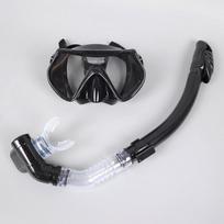 Water-Resistant diving goggles full dry snorkel diving goggles High Quality Durable Construction Stylish Design Practical Daily Use One size šalta juoda spalva
