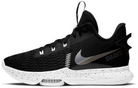 Nike LeBron Witness 5 EP 'Black Metallic Silver' 42