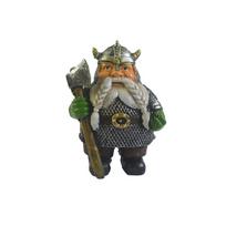 Charming Nordic Pirate Victor Gnome Figurine For Stylish Garden Decor Crafted From Resin Axe