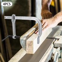 4-piece F Welding Clamps, Drop-forged Bar Clamp,  Mini High Strength F Clamps for Handle Heavy