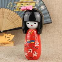 Japanese Puppet Doll Kimono Sakura Cartoon Dolls Home Decoration Cuisine Sushi Restaurant Ornament Girl Cute Desktop Gift 1/3Pcs