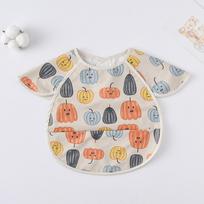 Short Sleeve Baby Bibs Waterproof Bandana Bibs New Burp Cloth  Eating Style A