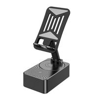 Rotating Bluetooth Speaker Phone Stand Foldable Wireless Speaker Phone Holder  Desk Decor 2 in 1
