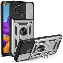 For Samsung A21S Case Galaxy A21S Cover Galaxy A21s Magnetic Ring Holder Armor Phone Case Slide Camera Protect Back Cover Galaxy A21s