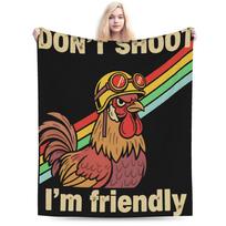Don't Shoot Blanket Cozy Arcs Raiders Bedding Throws Winter Adults Bedroom Travel Office Bedspread 75x90cm