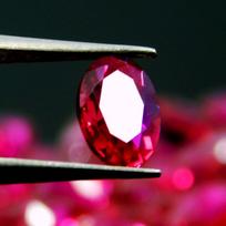 1.00 Ct NATURAL Red RUBY oval Cut CERTIFIED 7x5 mm Loose Gemstones 7 mm approx raudona