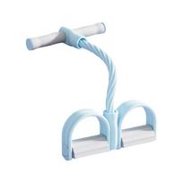 Multi-Function Resistance Band Pedal Exerciser with Handles Six Tubes for Home Fitness and Strength Training Equipment One Size