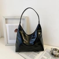 korean Style Hobo Bag Wine Red Tote Bag Trendy Underarm Bag  Outdoor juoda
