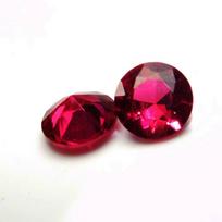 NATURAL 2.23 Ct Pair Bloody Ruby Red CERTIFIED Mogok Round Cut 6 mm Gemstone 6 mm each approx raudona