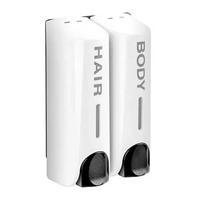 Manual Press Lotion Soap Container Refillable Hand Sanitizer Holder  Kitchen White 2 Head