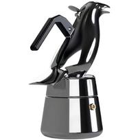 Stainless Steel Moka Pot with Crow-Shaped Topper Espresso Coffee Maker Stovetop Percolator Italian Style 3 Cup Capacity Durable Design balta