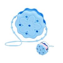 Silicone Shower Steam Holder Hanging Bath Bomb Storage Rack with Adjustable Strap for Easy Use in Shower or Bath Area One Size mėlyna