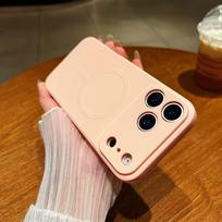 Liquid Silicone Phone Case For For Iphone 17 Pro 16 1 14 13 12 11 Pro Max Plus Air al Magnetic Wireless Charger Cover Funda For iphone11Pro