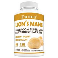 Organic Lion'S Mane Dietary Supplement, 120 Vegetable Capsules Per Bottle 120 Capsules