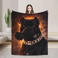 Cane Corso Blanket  Airplane Travel Flannel Bedding Throws For Couch Chair Sofa Bed Soft Warm Custom Quality Bedspread Gift 130x150cm