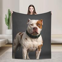 Warm Soft Blanket Picnic Cane Corso Throw Blanket  Flannel Bedspread For Couch Bed Print Sofa Bed Cover 130x150cm