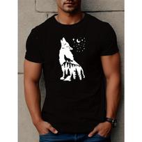 European Sizes Wolf Men's Short Sleeve T-shirt Summer T-shirt Top S įvairiaspalvis