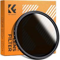 K&F Concept ND2-ND400 Variable ND Filter 52/55/58/67/72/77/82mm Adjustable Neutral Density DSLR Camera Lens Filter (B-Series) 52mm oranžinė