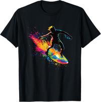 Colorful Surfing Surfboard T-Shirt S įvairiaspalvis