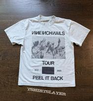 Nine Inch Nails - Peel It Back Tour 2025 Short Sleeve White Color Shirt VK01278 Unisex T-Shirt S įvairiaspalvis