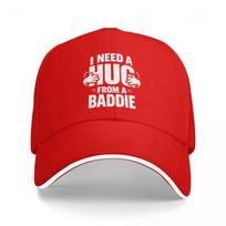 Baseball Caps I Need Hug From Baddie Funny Retro Graphic Men Women Casual Spring Hats One Size