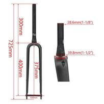 Max Tire 700x45C Full Carbon Gravel Fork Road Bike Front Fork Gravel Bicycle Fork Internal Routing Barrel Shaft Bicycl Component Bike front fork 1pc