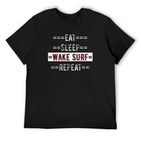 Gift for Wakesurfers Eat Sleep Wake Surf Repeat T-Shirt Man T-shirt Football T Shirt T Shirt Men S įvairiaspalvis