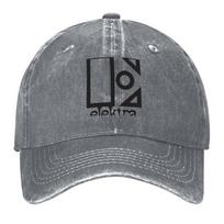 New Elektra Records Vintage Baseball Cap Hat Luxury Brand Unisexs big size hat Hat Unisex Cosplay Hats For Unisex Womens