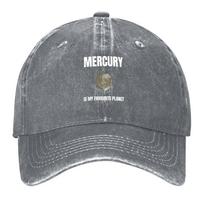 New Mercury is my favourite planet Baseball Cap Rugby Unisex hat Hat Baseball Cap Luxury Cap GirlS Hats Unisexs