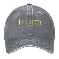 New Lucifer D Title Baseball Cap GentleUnisex Hat Luxury Hat Beach Outing hats for Unisex Unisex Womens
