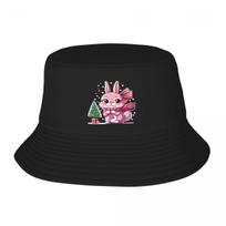 NEW Pink Bunny Christmas Balls Pink Balls Bucket Hat Beach Bag Military Tactical Caps Unisex Cap Womens