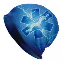 Star Of Life Bonnet Hats Autumn Winter Outdoor Emt Paramedic Medic Ambulance Skullies Beanies Hat Unisex Warm Dualuse Cap One Size