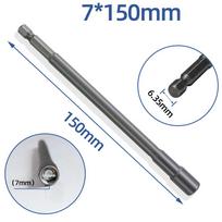 150mm Hexagon Nut Driver Drill Bit Adapter 6 Mm 8 Mm Magnetic Socket Screwdriver Wrench Extension Sleeve Power Tools