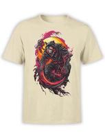 FANTUCCI Tiger T-Shirt Collection | Grim Reaper Tiger T-Shirt | Unisex S įvairiaspalvis