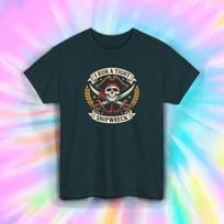 Funny Pirate Skull Shirt I Run A Tight Shipwreck Humor Tee S-5XL Gift S įvairiaspalvis