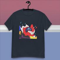 Trippy Demon Sunshine Lion Tshirt S įvairiaspalvis