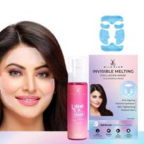 WildGlow Invisible Collagen Mask with Red Wine Toner - 6 Patches + 100ml Toner