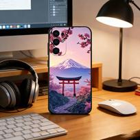 Mount Fuji, Japan Phone Case Black Silicone Soft For Samsung S25,S24,S21,S22,S23,S30,Ultra,S20,Plus,Fe,Lite Samsung S30Ultra5G