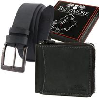 Beltimore Large Horizontal Rfid Nubuck Leather Wallet