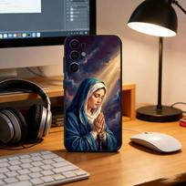 Virgin Mary Phone Case For Samsung S25,S24,S21,S22,S23,S30,Ultra,S20,Plus,Fe,Lite,Note,10,Black Cover Samsung S21fe