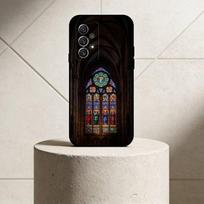 S-Stained Glass phone Case For Samsung S25,24,21,22,23,30,Ultra,20,Plus,Fe,Lite,Note Soft Black Cover Samsung S24ULTRA
