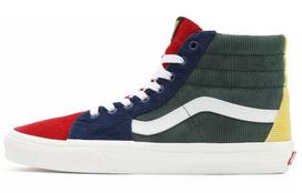 Vans Unisex Mixed Corduroy SK8 HI High Top Sneakers Green/Blue/Red VN0A5KRH94M 35