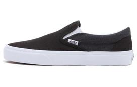 Vans Slip on Summer Linen Classic Low top Skateboard Shoes Unisex Black White VN0A7Q5DBMA 37