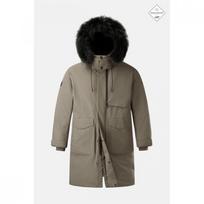 Kolon Sports Men Long Down Jacket Dbe Tljdw25641 dark beige/95