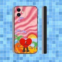 Bad B-BunnyS DTMF Phone Case For iPhone 17,16,15,14,13,12,11,Pro,Max,Plus,Air,X,XS,XR,SE,8,7,Mini,Soft Black Case iPhone17