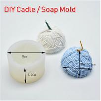 Knit Wool Ball Silicone Molds Cake Decorating Baking Tool DIY Soap Candle Mousse Chocolate Mould