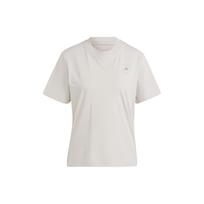 Adidas X Stella McCartney Truecasuals Regular Tee Solid Logo Round Neck Short Sleeve T-Shirt Women Tops Off-White IJ0569 XS