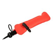 Dive Surface Marker Buoy Signal Tube Sausage Nylon Fabric High Visible Inflatable Diving Buoy SMB for Underwater Accessories oranžinė
